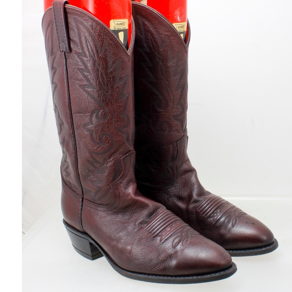Dan Post | Shoes | Dan Post Burgundy Pebble Grain Cowboy  display picture 1